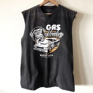 ❌ SOLD ❌ Vintage Gas Monkey Black Cut-Off Tee